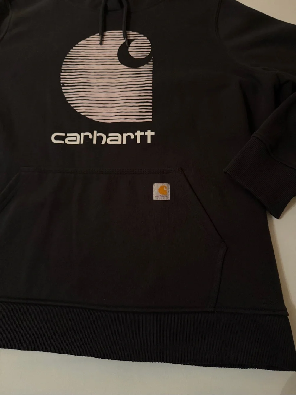 Carhartt Women’s XXL (20) Black Hoodie Heavy Weight Cotton Kangaroo Pocket 0311